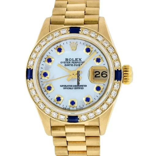 Best Replica Rolex Lady-datejust 69178 Caliber 2135 Automatic Movement 26mm Yellow Gold Case Womens Watch - Image 2