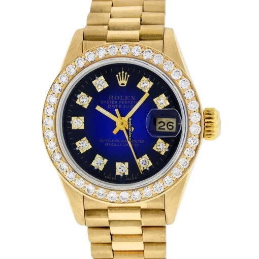 Fantastic Replica Rolex Lady-datejust 69178 Caliber 2135 Automatic Movement 26mm Yellow Gold Case Womens Watch - Image 2