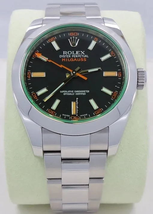 Superb Replicas Rolex Milgauss 116400 Automatic Movement 40mm Steel Case Watch - Image 6