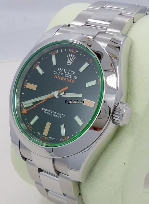 Superb Replicas Rolex Milgauss 116400 Automatic Movement 40mm Steel Case Watch - Image 7