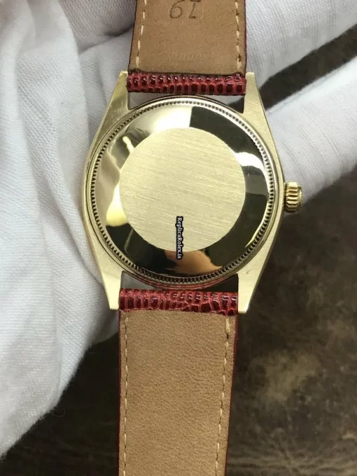 Mind-boggling Replica Rolex Oyster Perpetual 34 1005 Automatic Movement 34mm Yellow Gold Case Watch - Image 4