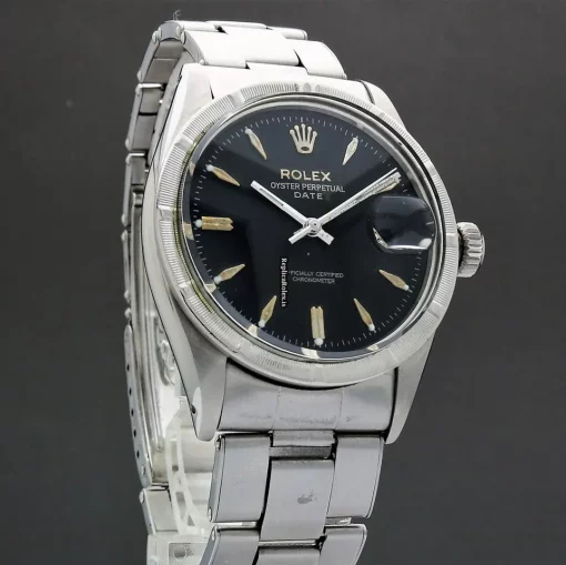 Excellent Fake Rolex Oyster Perpetual Date 6535 Automatic Movement 34mm Steel Case Mens/unisex Watch - Image 3