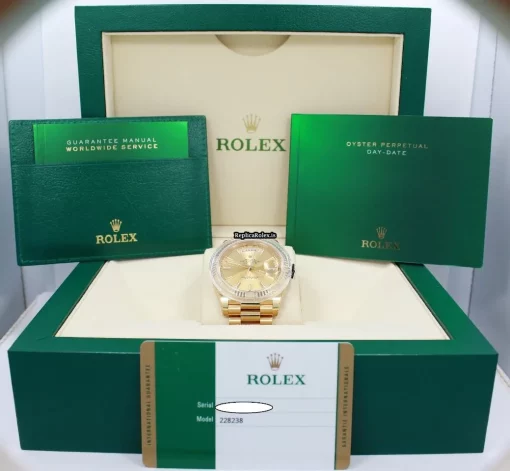 Neat Replica Rolex Day-date 40 228238 Automatic Movement 40mm Yellow Gold Case Mens/unisex Watch - Image 6