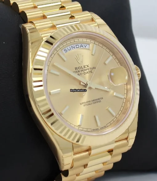 Neat Replica Rolex Day-date 40 228238 Automatic Movement 40mm Yellow Gold Case Mens/unisex Watch - Image 9