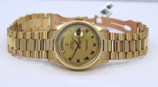 Superb Replica Rolex Day-date 36 18038 Automatic Movement 36mm Yellow Gold Case Watch - Image 4