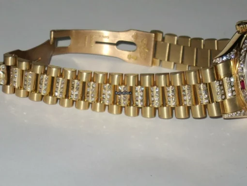 Top Replica Rolex Datejust Self Winding Automatic 31mm Yellow Gold Case Womens Watch - Image 4