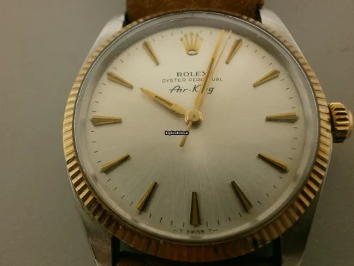 Reliable Replica Rolex Air King 5501 Automatic Movement 34mm Gold/steel Case Watch