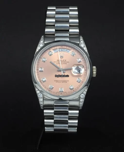 Top Replica Rolex Day-date 118296 Automatic Movement 36mm Platinum Case Mens/unisex Watch - Image 6
