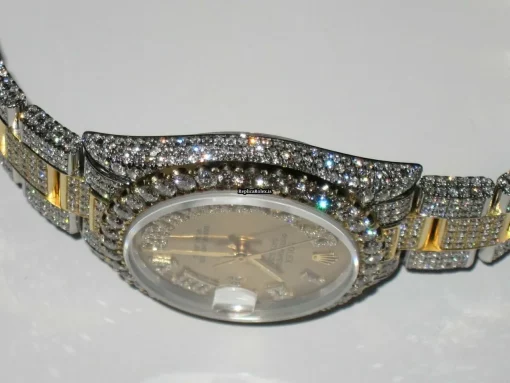 Pleasing Replica Rolex Datejust Self Winding Automatic 36mm Gold/steel Case Mens/unisex Watch - Image 7