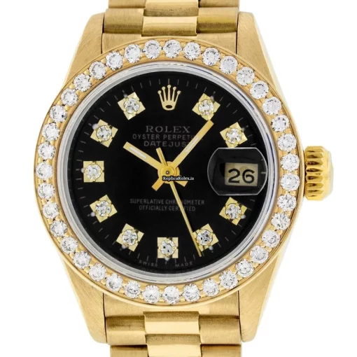 Great Knockoff Rolex Lady-datejust 69178 Caliber 2135 Automatic Movement 26mm Yellow Gold Case Womens Watch