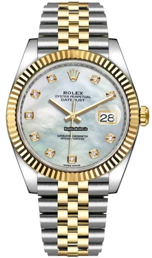 Quality Replica Rolex Datejust 126333 Caliber 3235 Automatic Movement 41mm Gold/steel Case Mens/unisex Watch