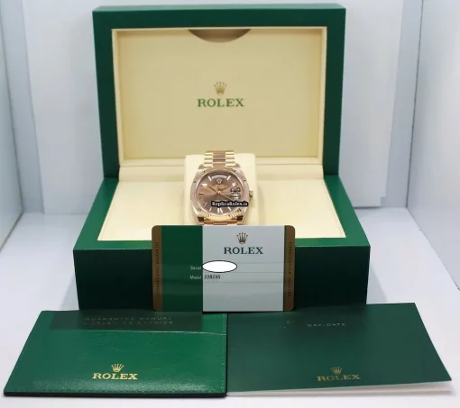 Perfect Fake Rolex Day-date 40 228235 Automatic Movement 40mm Rose Gold Case Mens/unisex Watch - Image 12