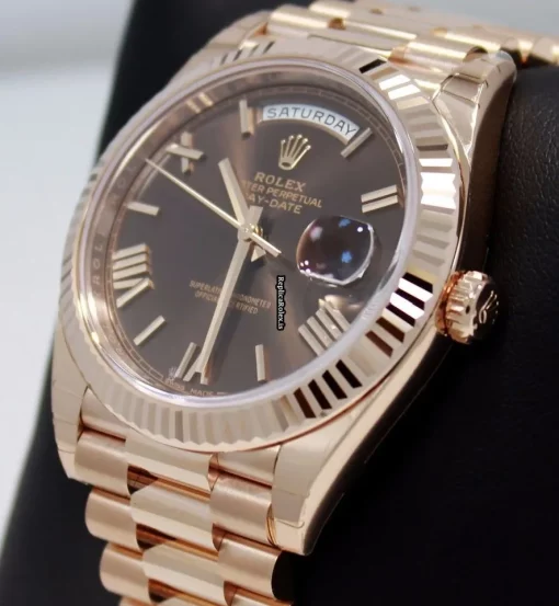 Perfect Fake Rolex Day-date 40 228235 Automatic Movement 40mm Rose Gold Case Mens/unisex Watch - Image 4