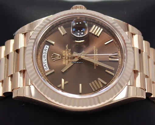 Perfect Fake Rolex Day-date 40 228235 Automatic Movement 40mm Rose Gold Case Mens/unisex Watch - Image 6