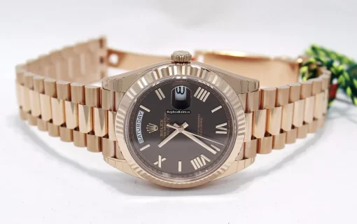 Perfect Fake Rolex Day-date 40 228235 Automatic Movement 40mm Rose Gold Case Mens/unisex Watch - Image 7