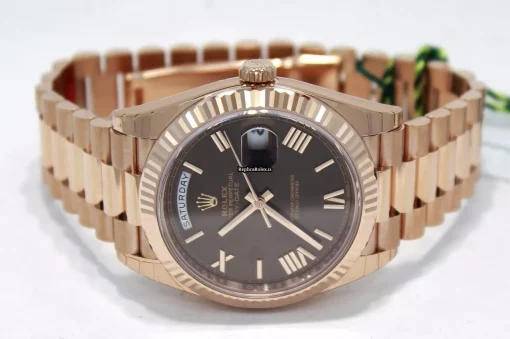 Perfect Fake Rolex Day-date 40 228235 Automatic Movement 40mm Rose Gold Case Mens/unisex Watch - Image 8