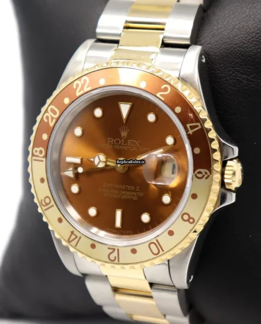 Trustworthy Replica Rolex Gmt-master II 16713 Caliber 3185 Automatic Movement 40mm Gold/steel Case Mens/unisex Watch - Image 4