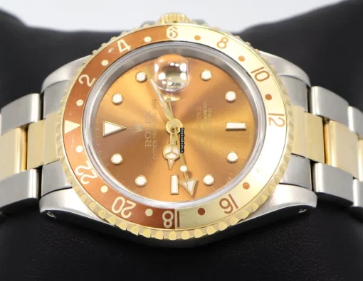 Trustworthy Replica Rolex Gmt-master II 16713 Caliber 3185 Automatic Movement 40mm Gold/steel Case Mens/unisex Watch - Image 5