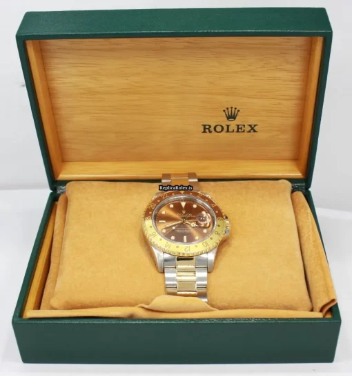 Trustworthy Replica Rolex Gmt-master II 16713 Caliber 3185 Automatic Movement 40mm Gold/steel Case Mens/unisex Watch - Image 6
