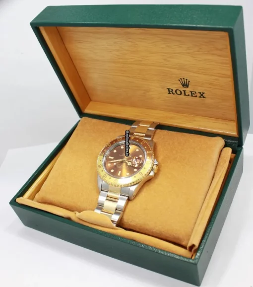 Trustworthy Replica Rolex Gmt-master II 16713 Caliber 3185 Automatic Movement 40mm Gold/steel Case Mens/unisex Watch - Image 7