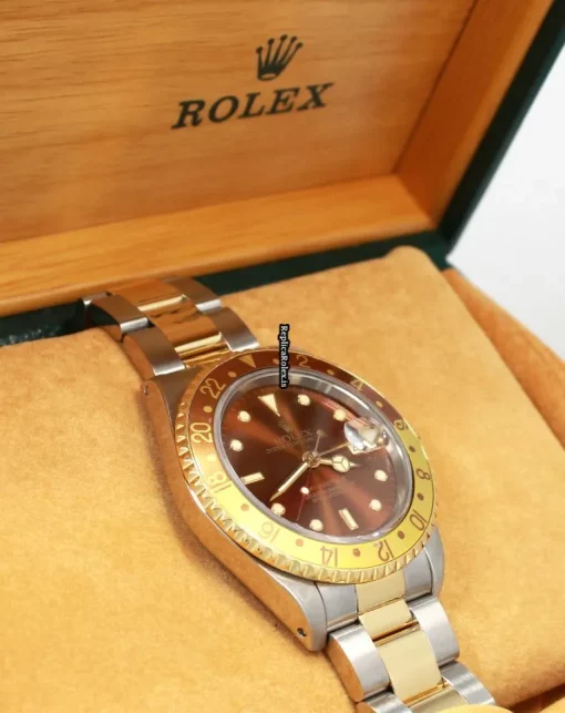 Trustworthy Replica Rolex Gmt-master II 16713 Caliber 3185 Automatic Movement 40mm Gold/steel Case Mens/unisex Watch - Image 9