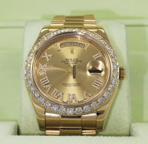 Epic Replica Rolex Day-date II 218238 Automatic Movement 41mm Yellow Gold Case Mens/unisex Watch - Image 2