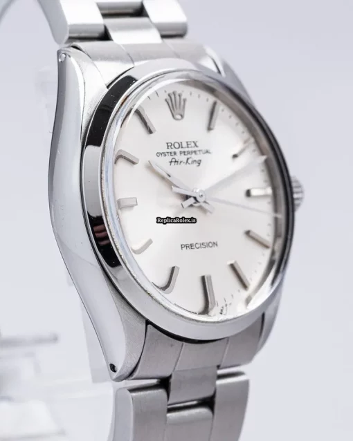 Incredible Fake Rolex Air King Precision 5500 Caliber 1520 Automatic Movement 34mm Steel Case Mens/unisex Watch - Image 3