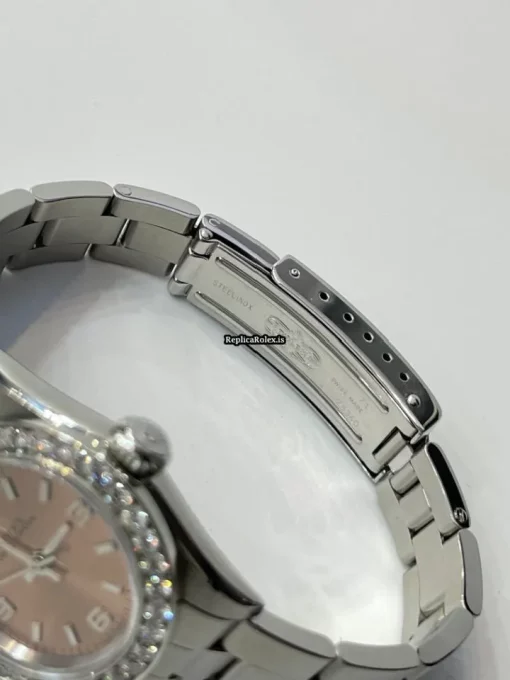 Cool Replica Rolex Oyster Perpetual 67180 Caliber 2130 Automatic Movement Steel Case Womens Watch - Image 3