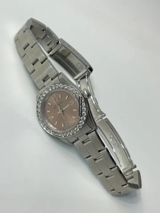 Cool Replica Rolex Oyster Perpetual 67180 Caliber 2130 Automatic Movement Steel Case Womens Watch - Image 7