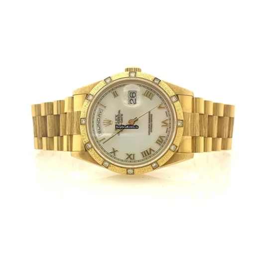 Epic Fakes Rolex Day-date 18308 Caliber 3055 Automatic Movement 36mm Yellow Gold Case Mens/unisex Watch - Image 3
