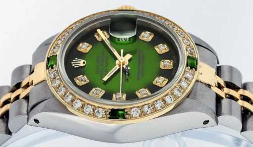 Quality Copy Rolex Datejust Caliber 2135 Automatic Movement 26mm Gold/steel Case Womens Watch - Image 11