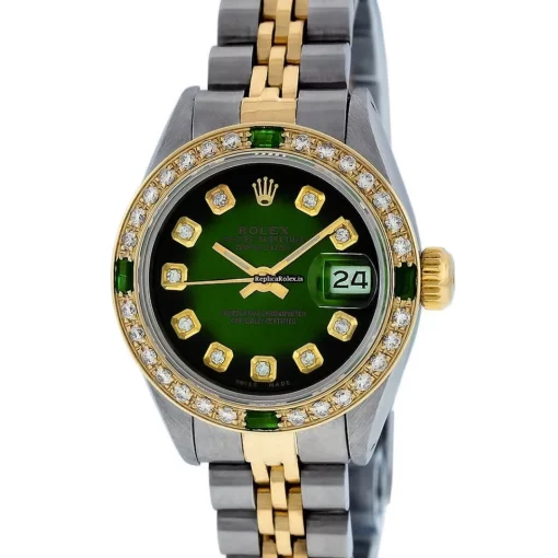 Quality Copy Rolex Datejust Caliber 2135 Automatic Movement 26mm Gold/steel Case Womens Watch - Image 2