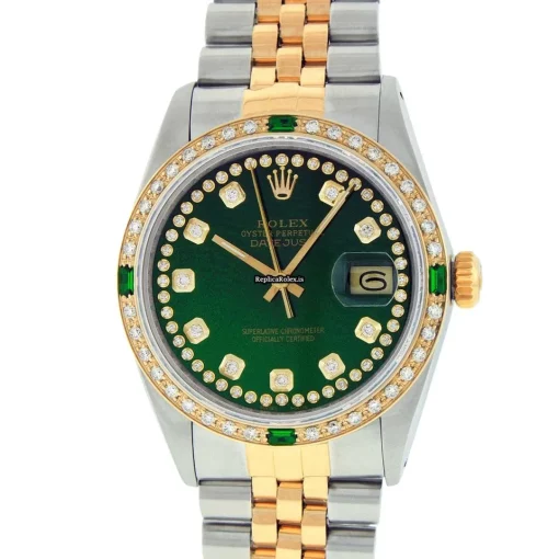 Distinctive Fake Rolex Datejust 16013 Caliber 3035 Automatic Movement 36mm Gold/steel Case Mens/unisex Watch - Image 2