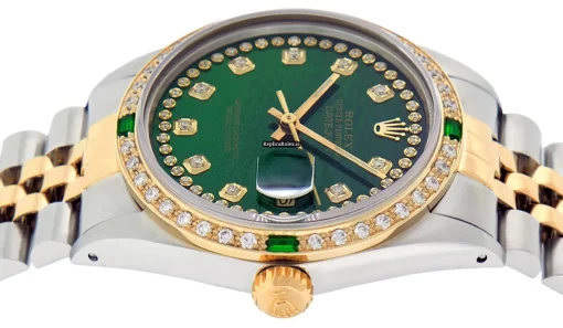 Distinctive Fake Rolex Datejust 16013 Caliber 3035 Automatic Movement 36mm Gold/steel Case Mens/unisex Watch - Image 8