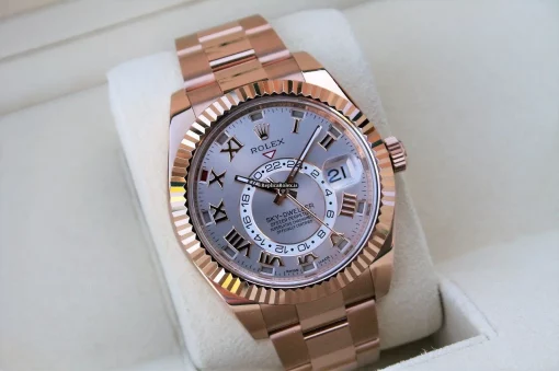Incredible Replica Rolex Sky-dweller 326935 Caliber 9001 Automatic Movement 42mm Rose Gold Case Mens/unisex Watch - Image 2