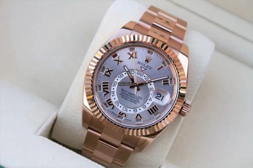 Incredible Replica Rolex Sky-dweller 326935 Caliber 9001 Automatic Movement 42mm Rose Gold Case Mens/unisex Watch - Image 4
