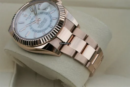 Incredible Replica Rolex Sky-dweller 326935 Caliber 9001 Automatic Movement 42mm Rose Gold Case Mens/unisex Watch - Image 8
