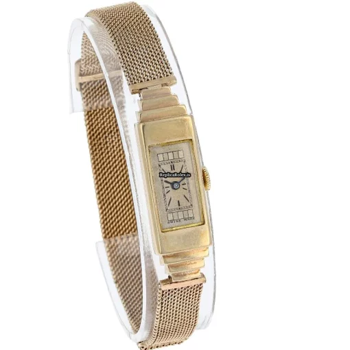 Inexpensive Replicas Rolex Prince 1382 Manual Winding Movement 11x38mm Rose Gold Case Womens Watch - Image 4