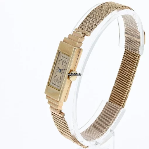 Inexpensive Replicas Rolex Prince 1382 Manual Winding Movement 11x38mm Rose Gold Case Womens Watch - Image 5