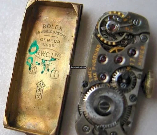 Inexpensive Replicas Rolex Prince 1382 Manual Winding Movement 11x38mm Rose Gold Case Womens Watch - Image 9
