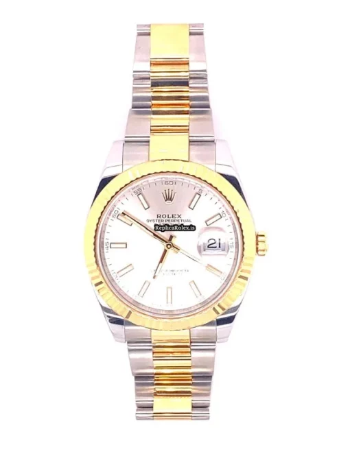 Fabulous Replica Rolex Datejust II 126333 Caliber 3235 Automatic Movement 41mm Gold/steel Case Mens/unisex Watch - Image 7