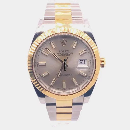 Fabulous Replica Rolex Datejust II 126333 Caliber 3235 Automatic Movement 41mm Gold/steel Case Mens/unisex Watch - Image 8