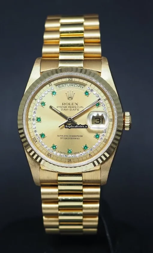 Special Replica Rolex Day-date 36 18238 Caliber 3155 Automatic Movement 36mm Yellow Gold Case Mens/unisex Watch
