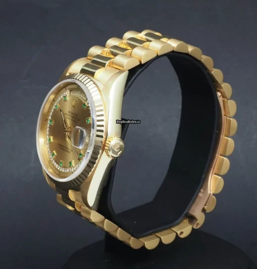 Special Replica Rolex Day-date 36 18238 Caliber 3155 Automatic Movement 36mm Yellow Gold Case Mens/unisex Watch - Image 2