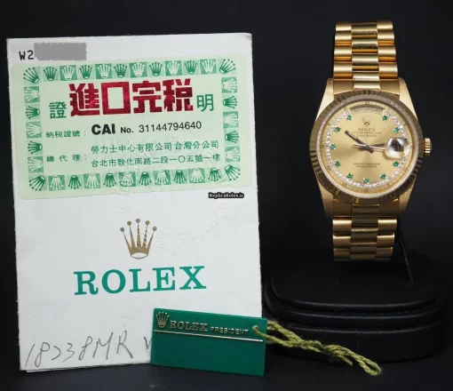 Special Replica Rolex Day-date 36 18238 Caliber 3155 Automatic Movement 36mm Yellow Gold Case Mens/unisex Watch - Image 4
