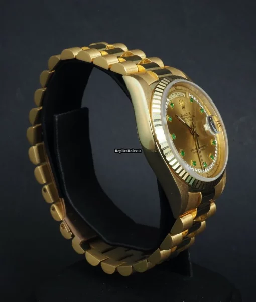 Special Replica Rolex Day-date 36 18238 Caliber 3155 Automatic Movement 36mm Yellow Gold Case Mens/unisex Watch - Image 6