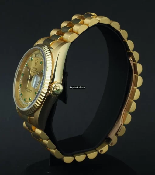Special Replica Rolex Day-date 36 18238 Caliber 3155 Automatic Movement 36mm Yellow Gold Case Mens/unisex Watch - Image 7