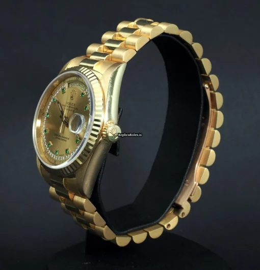 Special Replica Rolex Day-date 36 18238 Caliber 3155 Automatic Movement 36mm Yellow Gold Case Mens/unisex Watch - Image 8