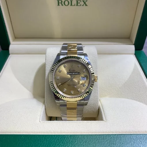 Awesome Replica Rolex Datejust 126333 Caliber 3235 Automatic Movement 41mm Gold/steel Case Mens/unisex Watch - Image 2