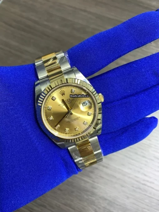 Awesome Replica Rolex Datejust 126333 Caliber 3235 Automatic Movement 41mm Gold/steel Case Mens/unisex Watch - Image 4